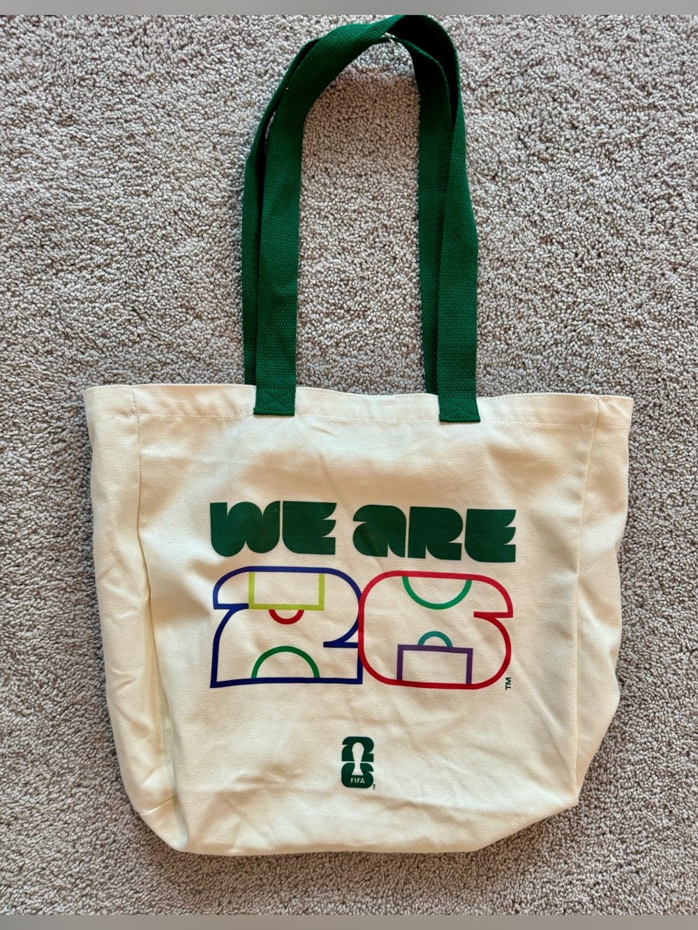 FIFA World Cup Officially Licensed “we are 26” Canvas Tote With Handles. NWT - Picture 3 of 4